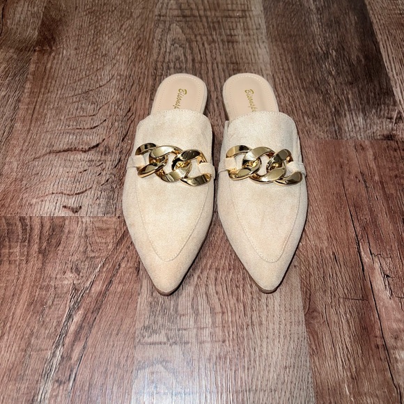 Shoes - Women’s Beige Mules NWOT